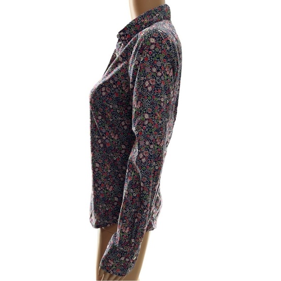 Liberty Art Fabrics for J. Crew Floral Long Sleeve Button Down Shirt Size 2 - Picture 3 of 7